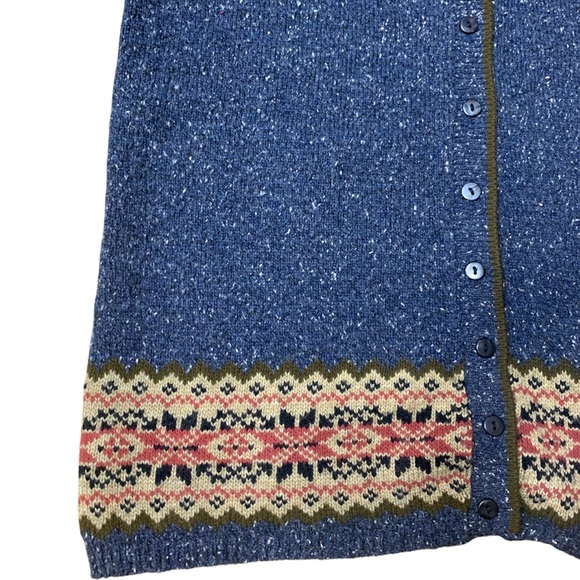 Great American Sweater Cardigan Vest Sleeveless Button-Up - Picture 3 of 6